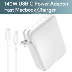 Cargador USB-C 140W PD Carga Rápida MacBook iPad Samsung