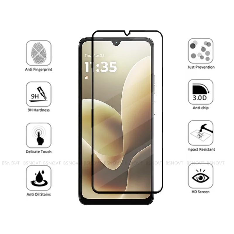 6 en 1 para Motorola Moto G06 Power Glass Moto G06 Power Glass cubierta completa pegamento 9H HD Protector de pantalla Moto G06 lente de alimentación de vidrio - imagen 3