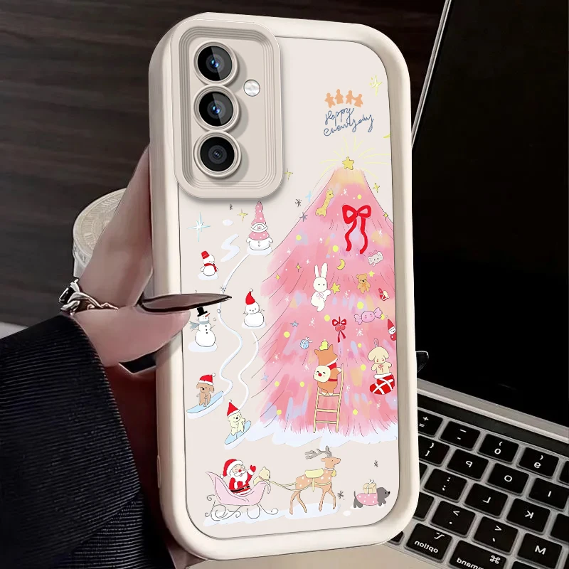 Funda con estampado de árbol de Navidad para Samsung Galaxy A53 A50 A50S A36 5G A35 A34 A33 A32 A30 A26 A24 A23 A22 A20 A16 A15 A13 4G - imagen 2