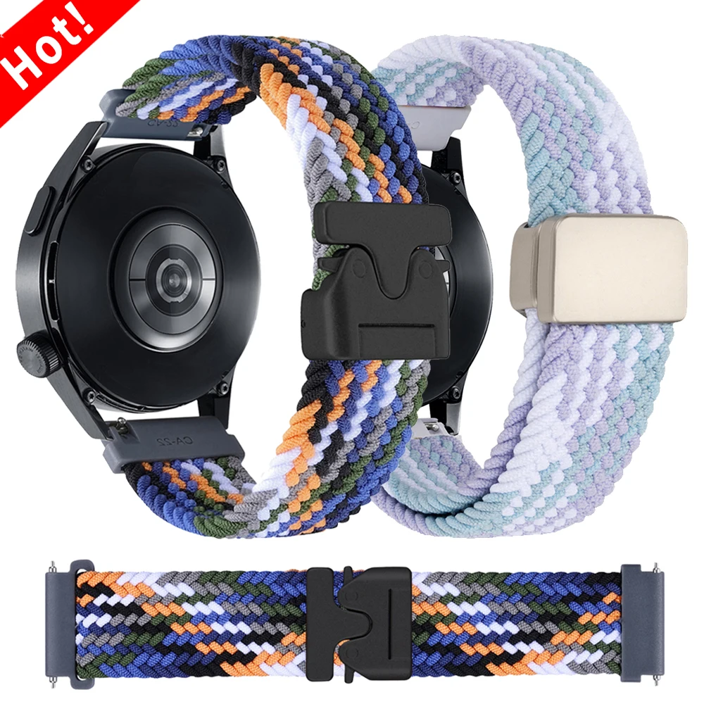 Correa con hebilla de paracaídas de nailon de 22mm para Xiaomi Watch S1 Pro/Active S2 46mm/42mm S3 S4 Correa Xiaomi Watch color 2 S4 pulsera deportiva