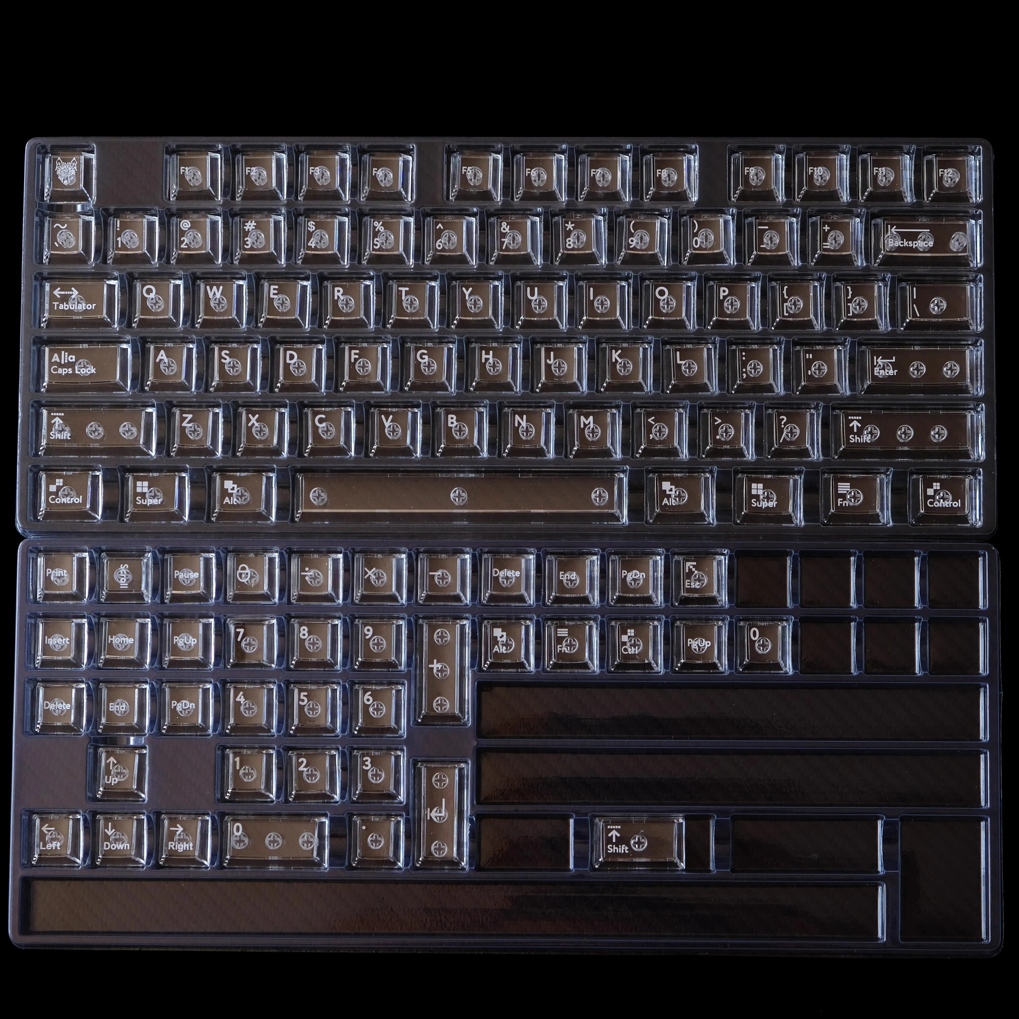 GMK, nuevas teclas blancas transparentes, teclas subcama de tinte PBT, teclas de perfil de cereza con barra espaciadora 2.25U 2.75U 3U 7U ISO Enter - imagen 2