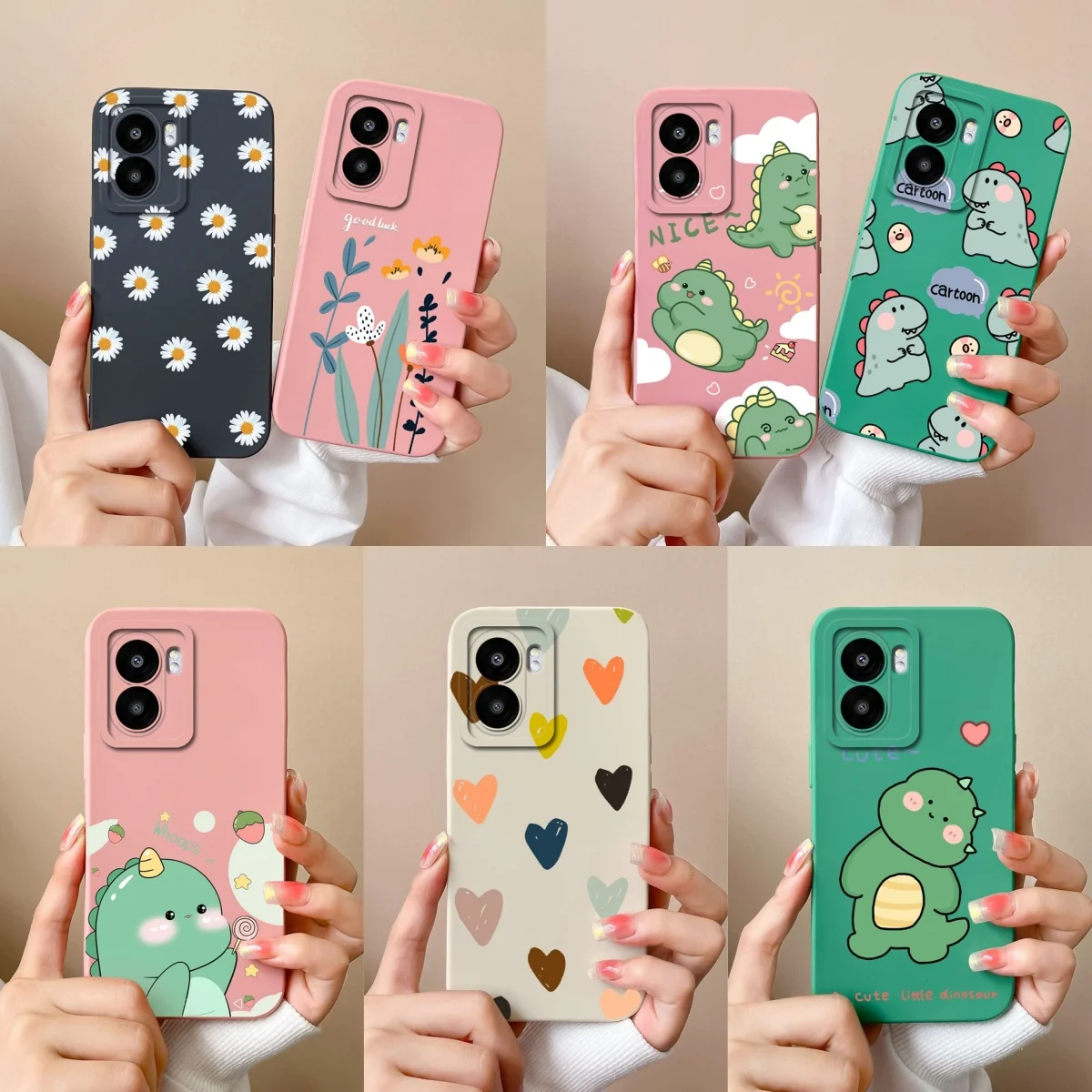 Funda de silicona suave para móvil, carcasa cuadrada de dinosaurio encantador, TPU, para Oppo A57, A57E, A57S, 4G, 5G, OppoA 57, E, A57S, 4G, 5G