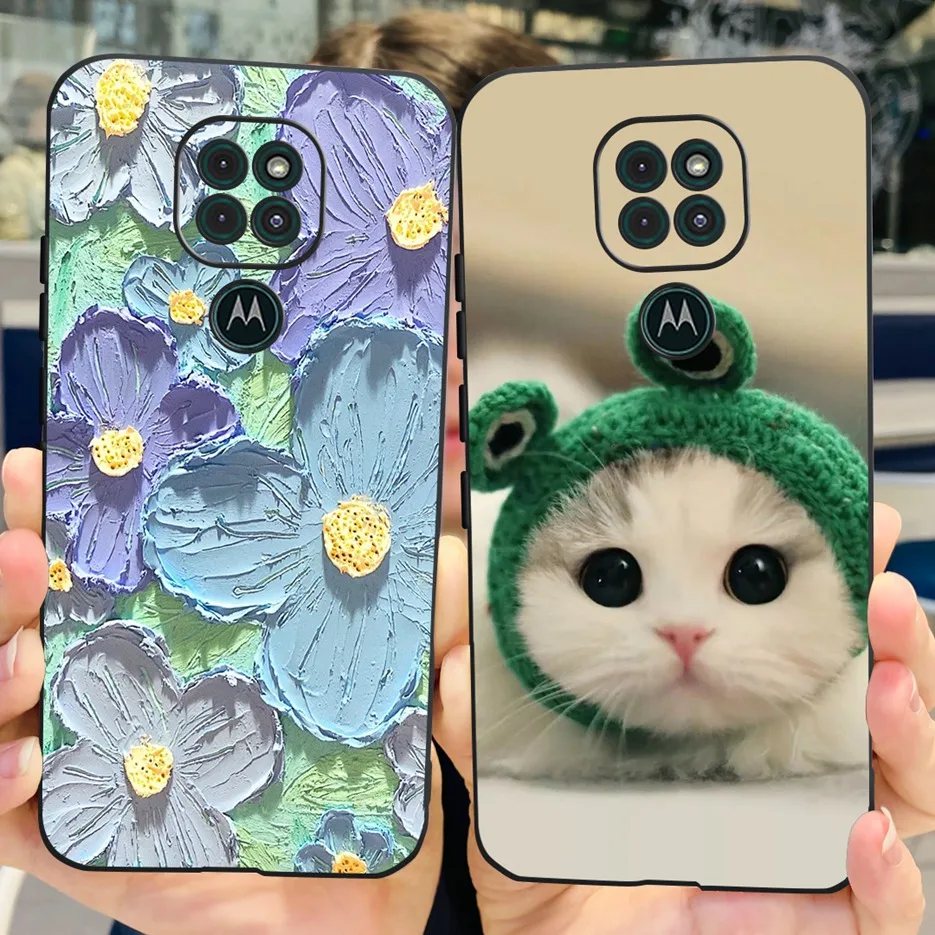 Para Motorola Moto G9 Play funda bonita de moda pintada funda de teléfono de silicona suave para Motorola Moto G9 MotoG9 Play Coque parachoques