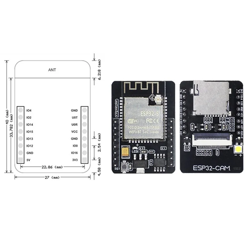 Placa de desarrollo de ESP32-CAM + conjunto de módulo de cámara OV2640 520KB + 4M PSRAM 32Mbit WIFI + módulo Iot Bluetooth 5V - imagen 5