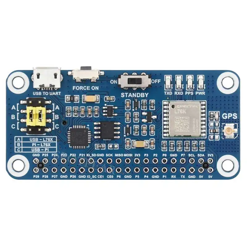 Placa de expansión Raspberry Pi GPS GNSS L76K Beidou (BDS) GLONASS QZSS A-GNSS L76K GPS HAT también para Jeston - imagen 5