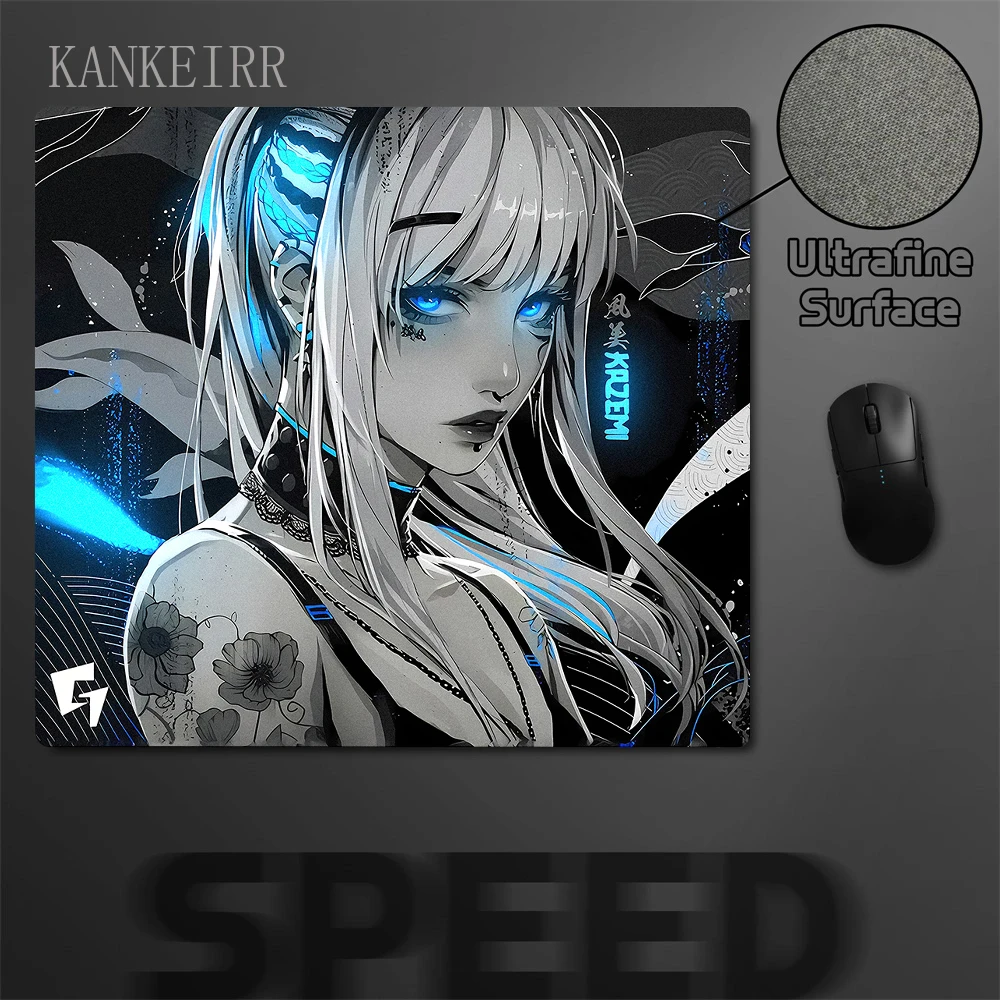 45x40CM Kazemi alfombrilla de ratón para juegos Gamer alfombrilla de ratón de ordenador equilibrio e-sports alfombrilla de ratón juego profesional antideslizante alfombrilla de escritorio para ordenador portátil XL