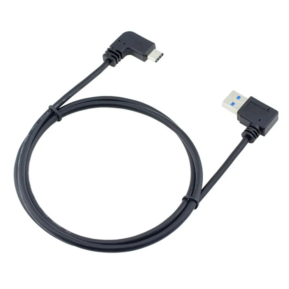 Cable de datos tipo C codo USB3.0 carga rápida adecuado para Xiaomi Huawei cable de carga rápida de teléfono Android extendido