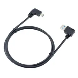 Cable USB-C acodado con datos y carga rápida para Xiaomi y Huawei