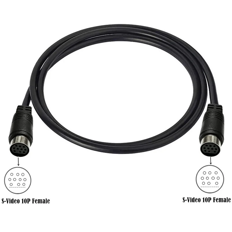 Cable de entrada de Audio hembra a hembra de 10 pines Compatible con receptor, monitor de TV, proyector, receptor de audio y vídeo, Etc. - imagen 2