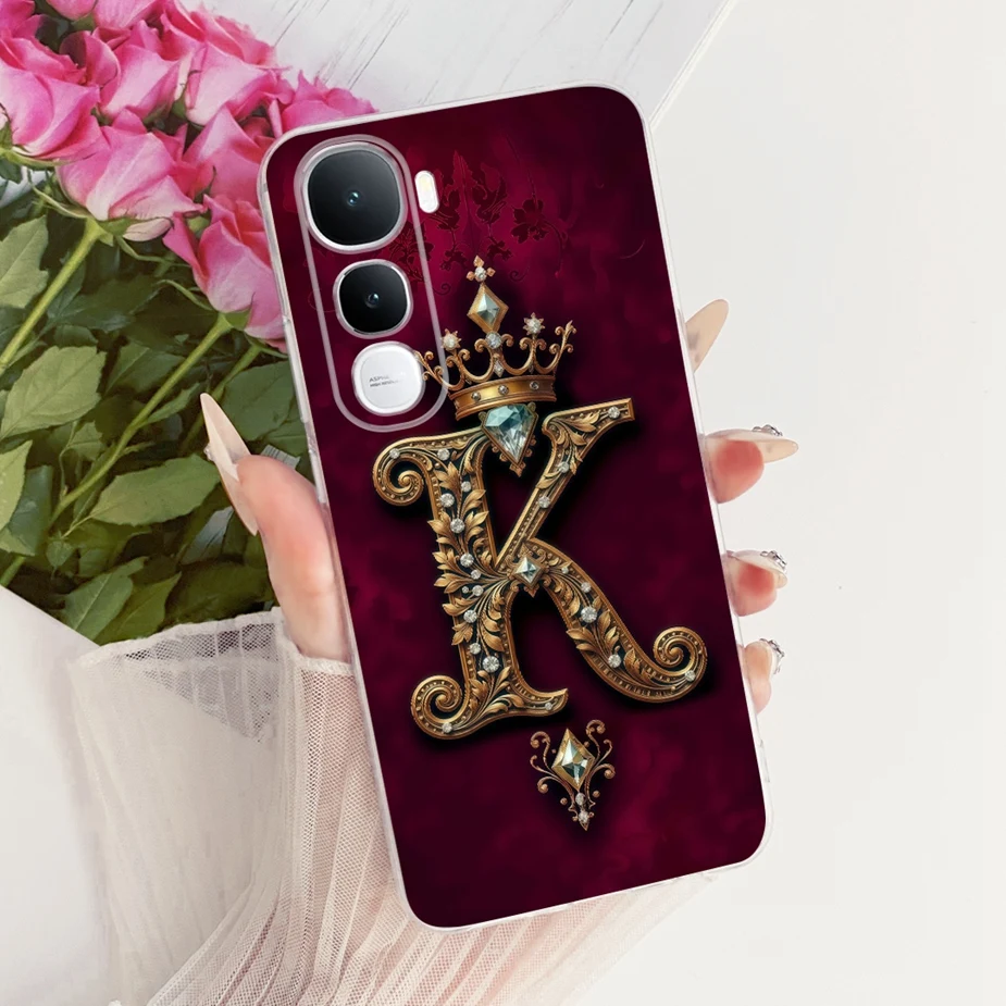 Para Vivo Y400 5G funda V2506 nueva corona letras cubierta de silicona suave funda de teléfono para Vivo Y400 Pro Y 400 VivoY400 4G bolsas de cubierta trasera - imagen 5