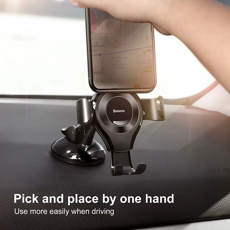 Baseus Soporte Coche Gravedad Automático para iPhone y Android - imagen 2