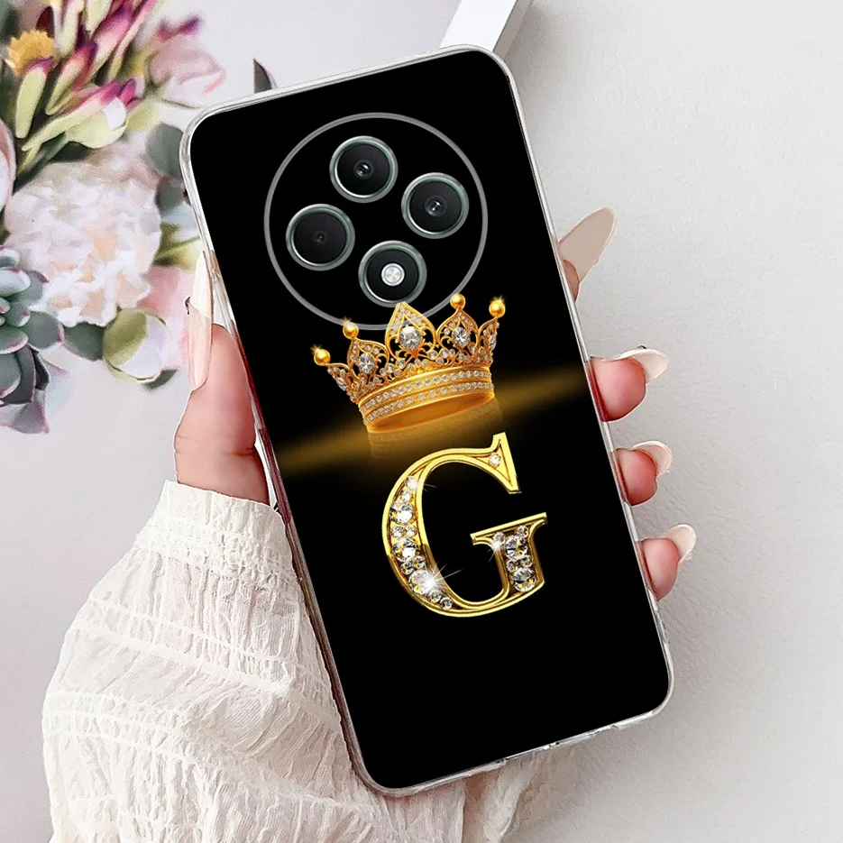 Para Oppo Reno 12F 4G funda CPH2687 cubierta de letras de lujo funda de teléfono de silicona suave para Oppo Reno12 F Reno 12 FS Reno12F Shell Coque - imagen 5