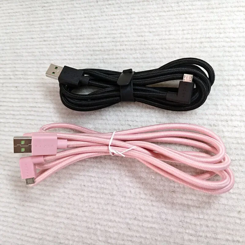 Piezas de repuesto del cable de carga USB del micrófono de la auricular para Razer Seiren X