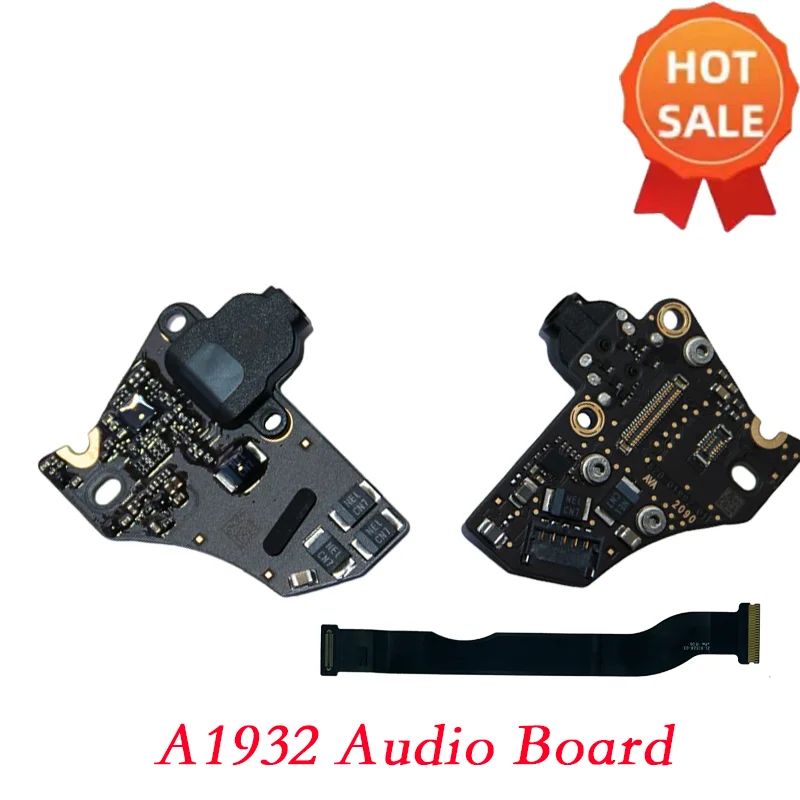 Para MacBook Air Retina 13 "2018 2019 YearA1932 Placa de conector de audio con cable flexible para auriculares 820-01124-A 821-01528-A