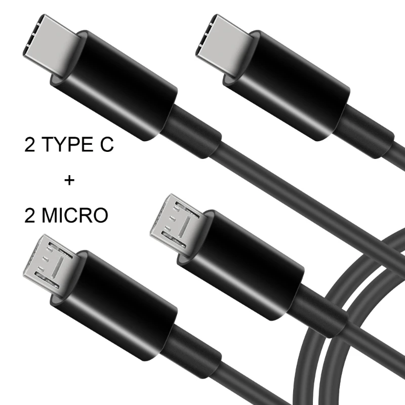 Cable USB-C 4 Puertos – 2 USB-C + 2 Micro USB - imagen 5