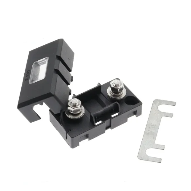 Amplificador de Audio Midi de 1 vía, bloque de fusibles, ANS-8, Base de placa de seguridad, portafusibles para vehículo, tipo perno 20A 50A 70A 80A 100A 150A 175A 200A - imagen 4