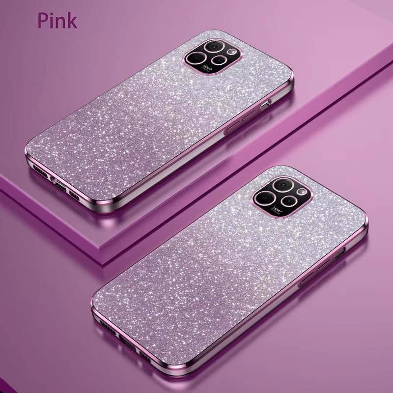 Funda de teléfono para Huawei Nova Y61, carcasa trasera de silicona con brillo degradado de lujo, EVE-LX9, EVE-LX9N - imagen 3