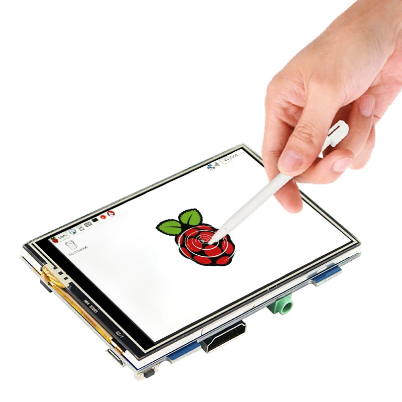 Raspberry Pi 4 Modelo B 3,5 pulgadas pantalla táctil 480x320 a 1920x1080 pantalla LCD opcional Arylic Case para Raspberry Pi 4B - imagen 2