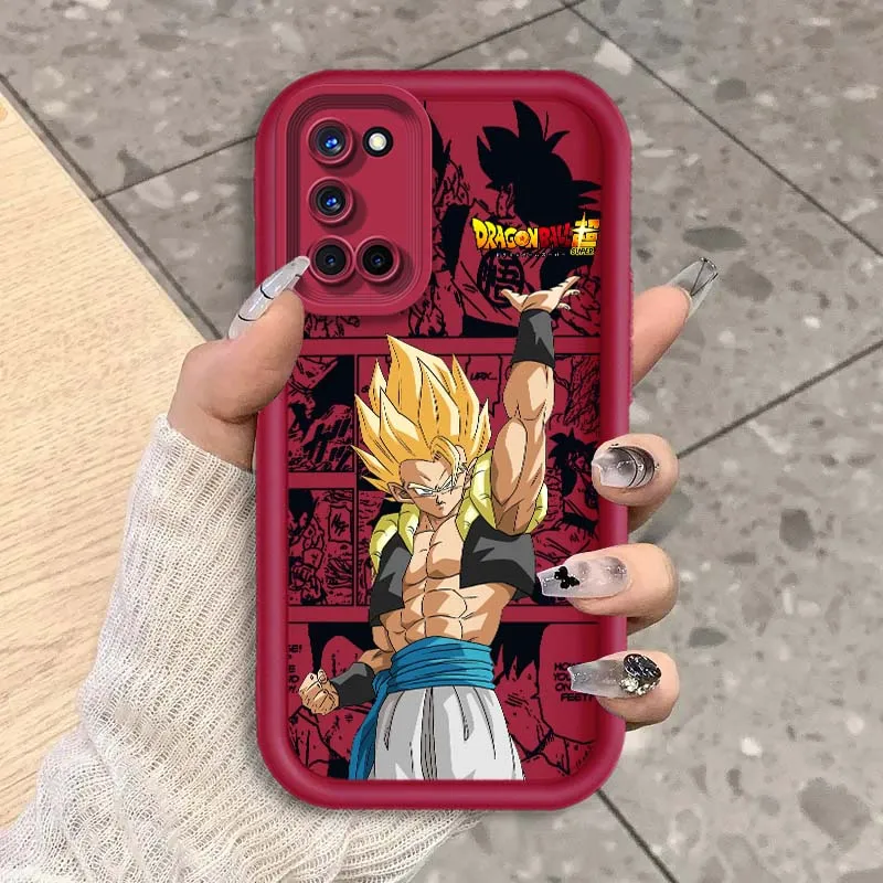 D-Dragon Ball Son Goku Saiyan para OPPO A96 A95 A92 A77 A74 A73 A72 A58 A57 A55 A54 A53 A52 funda de teléfono con escalera ocular - imagen 5