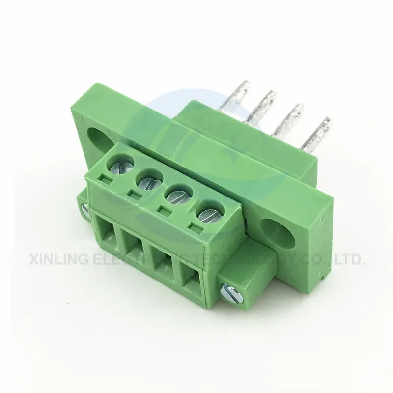 1 Juego de conector de Terminal de pared KF2EDGWB 5,08mm 2/3/4/5/6/7/8/9/10/12Pin, conector de paso de 5,08mm, bloque de terminales de tornillo Pcb - imagen 5