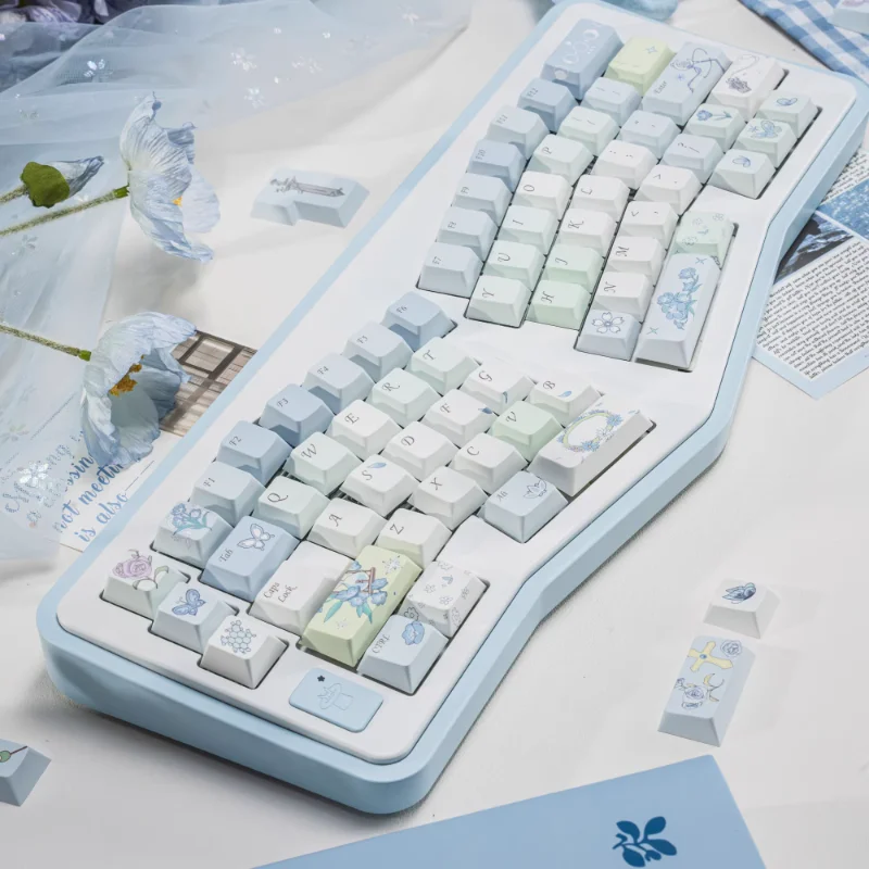 The Florian Keycap enterrado por Dragon Riding perfil de cereza personalizado lindo Anime para juegos Wooting Teclado mecánico regalo Oficina