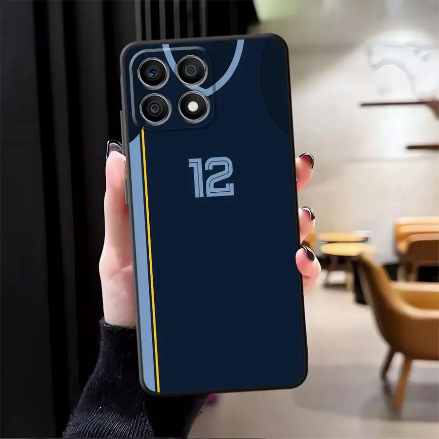 Funda de teléfono suave negra para Honor X8 X7 200 400 Lite 90 X5b X6 Magic5Lite 8X 70 X9a diseño Digital de baloncesto - imagen 4