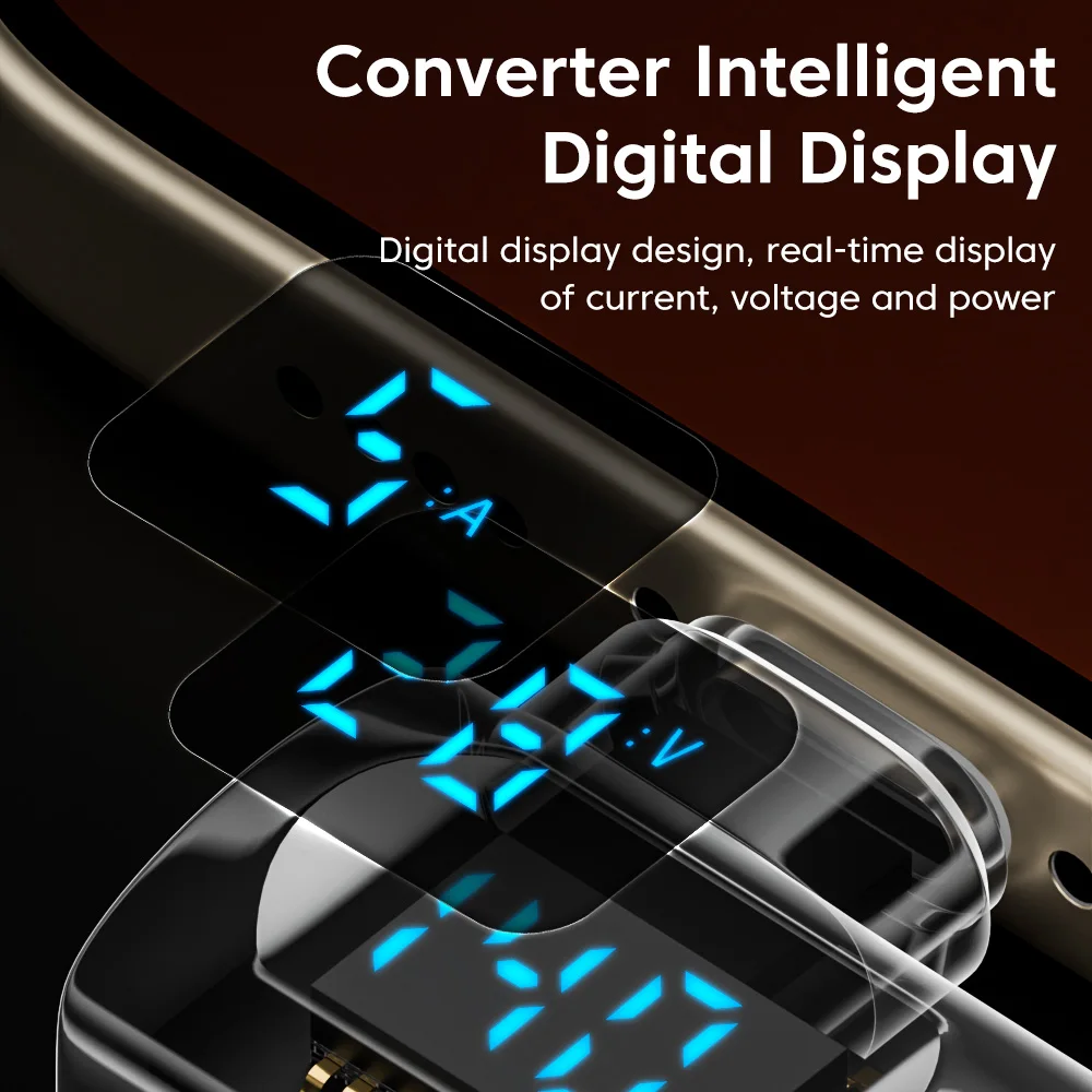 Adaptador de codo tipo C a tipo C de 140W, pantalla Digital PD, carga rápida, transferencia de datos de 40Gbps, convertidor de 8k @ 60Hz para iPhone 16 15 Pro - imagen 2