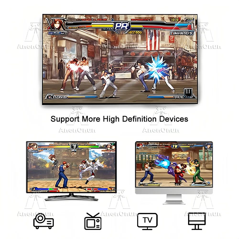 Más nuevo, más de 41000 juegos, consola de videojuegos 4K, emulador Emuelec 9, entretenimiento familiar, Arcade Retro, TV, palo de juego con 2 controladores - imagen 4