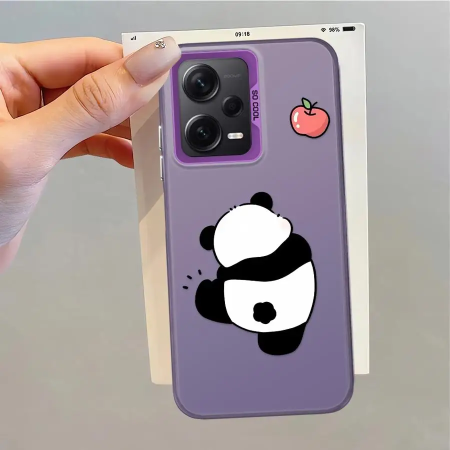 Funda trasera de teléfono para Xiaomi Redmi 9C 13C 10C 14C 12C A5 A1 A2 Plus K60 9T lindo Panda de dibujos animados - imagen 5