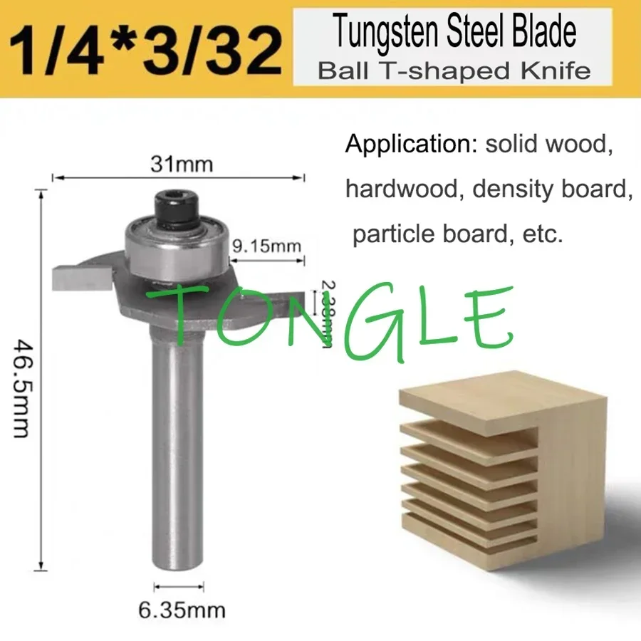 Fresa Ranuradora Router Madera – T-Slot 1/4 Pulgada - imagen 3
