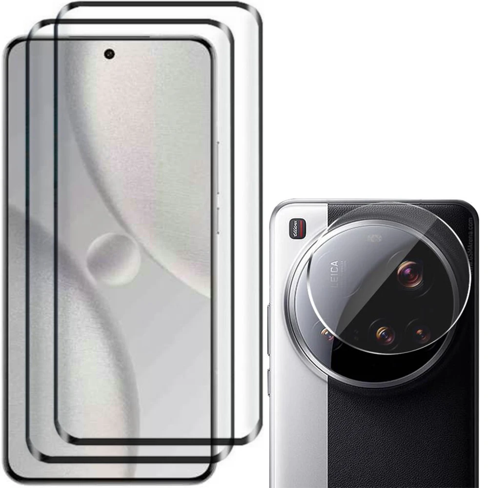 Vidrio templado curvo 3D para Xiaomi 15 Ultra Protector de pantalla de vidrio película protectora de lente de cámara de teléfono para Xiaomi Mi 15 Ultra