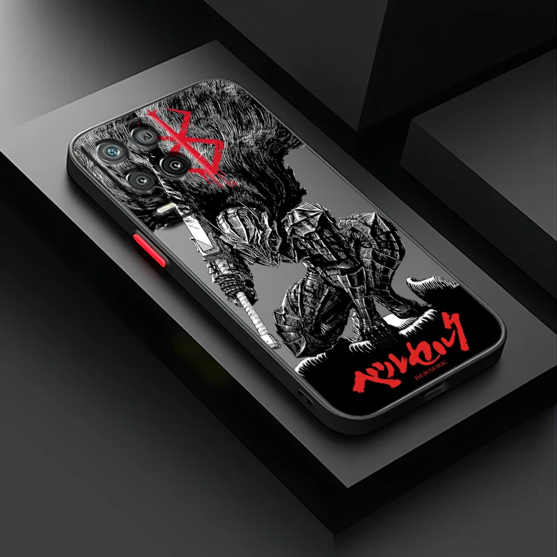 Berserk-funda translúcida esmerilada para teléfono, carcasa de Anime para Realme, Q3T, Q3S, Q5, GT, Neo 3T, 2, Narzo 50i, 50A, 20A, 10A, X50, X3 Pro - imagen 2