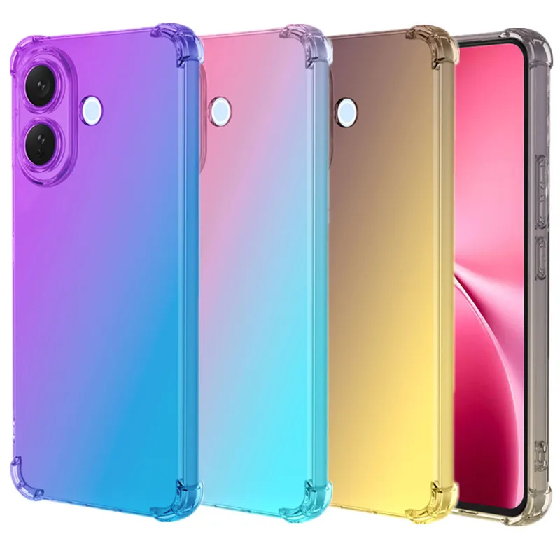 Funda de TPU con gradiente a prueba de golpes de cuatro esquinas para Vivo V60 Lite 5G 4G, funda protectora, Fundas Coque Capa