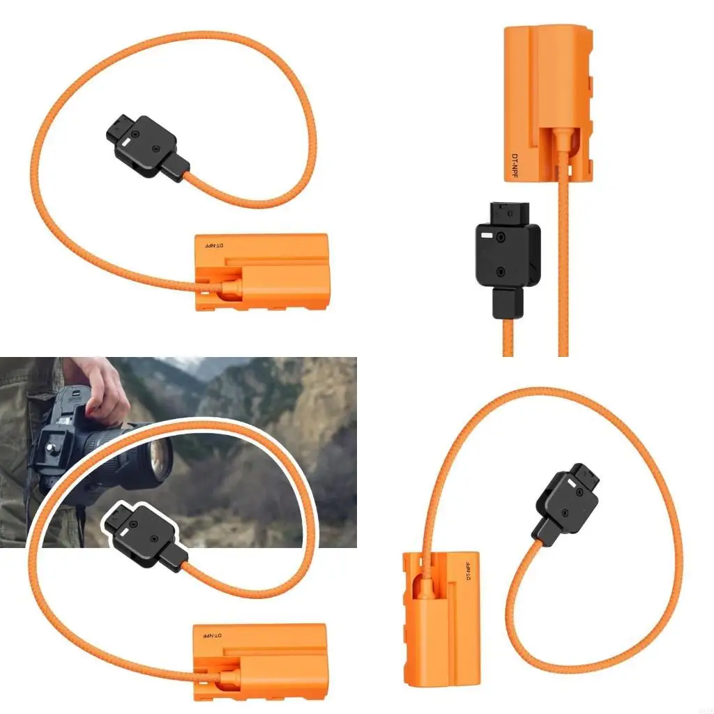 462E D-TAP A NPF Batería Dummy Cable trenzada Adaptador batería cable Dummy Accesorio