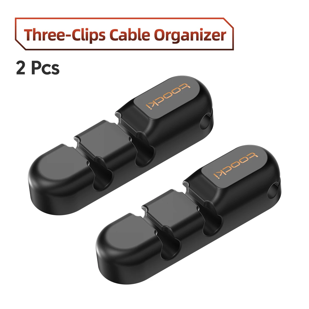 2PCS 3Clips Black