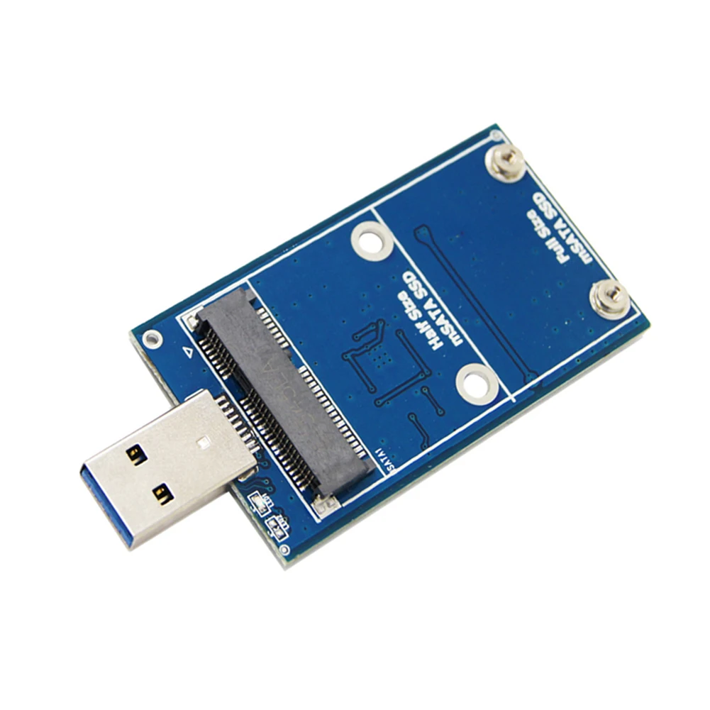 Mini SSD MSATA a USB 3,0 caja de disco duro inalámbrico MSATA a USB 3,0 caja de disco duro PCI-E compatible con 30*30/50 SSD - imagen 5