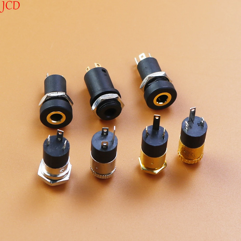 Conector de Audio y vídeo para auriculares, 2 piezas, 3,5 MM, PJ-392, 392A, 399M, 3640, estéreo, hembra, con tornillo 3,5