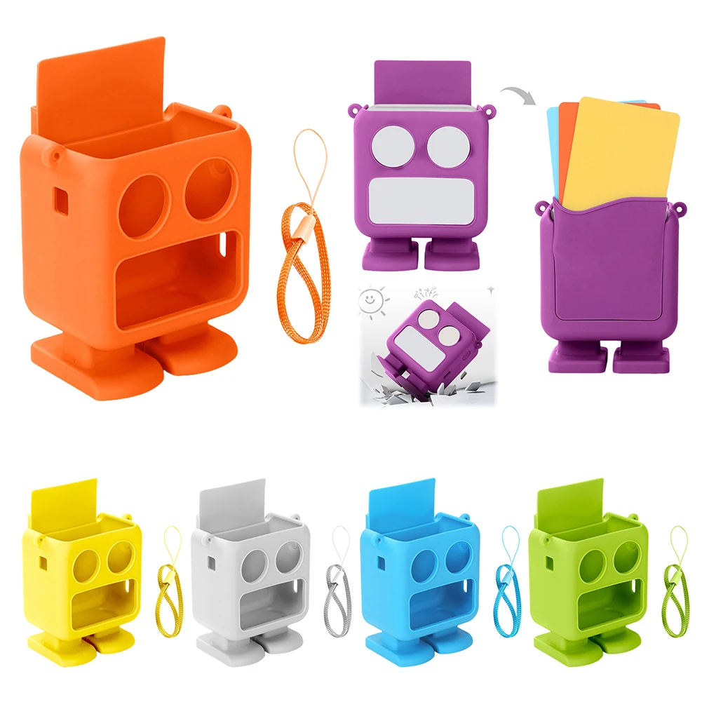 Funda protectora para Mini Player Yoto, funda de silicona de transporte impermeable con funda de silicona antideslizante para muñeca a juego - imagen 2