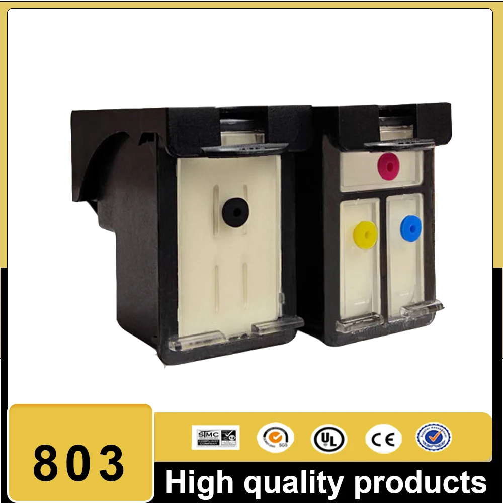 Reemplazo de cartucho de tinta recargable Compatible para impresora HP803 HP803XL 803XXL Officejet 3830 3831 3832 3833 3834 4650 4652 - imagen 2
