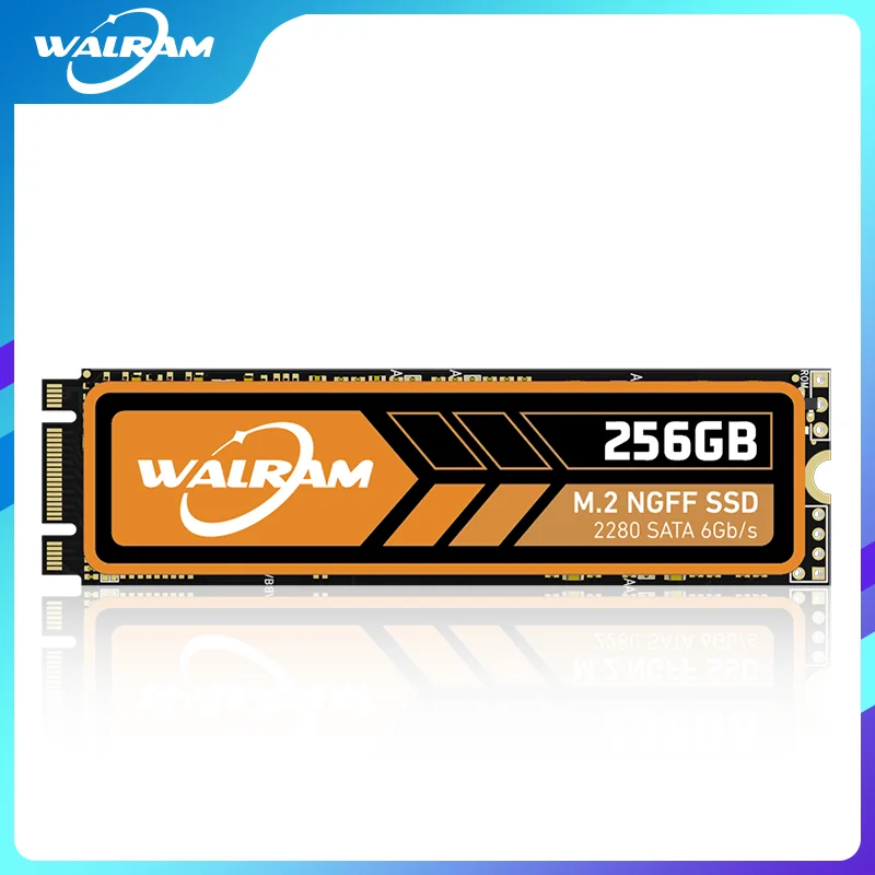 WALRAM M.2 NGFF SATA3 SSD 128GB 256GB 512GB 1TB interno M.2 NGFF SSD 2280 unidades de estado sólido disco duro para ordenador portátil de escritorio