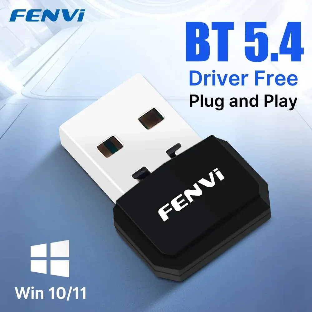 Fvi-adaptador Dongle USB Blue-tooth 5,4, controlador inalámbrico gratis para PC, ratón, teclado, música, tarjeta de Audio, receptor, transmisor y altavoz