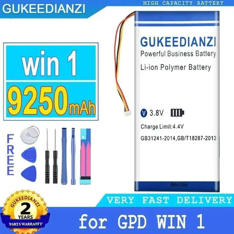 Batería de tableta de alta eficiencia, repuesto Premium de 9250Mah para Gpd WIN1 Win 1