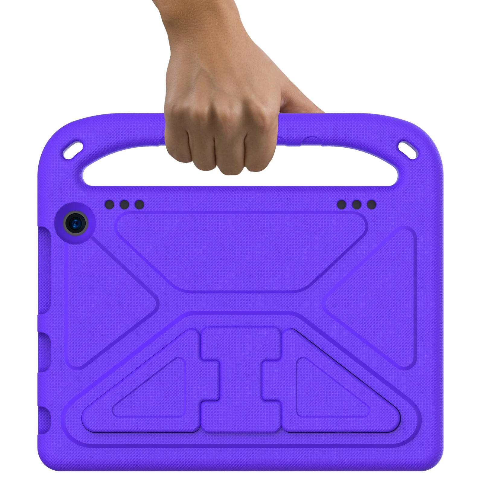 Funda EVA con soporte para Amazon Fire Max 11 HD 10 8 Plus 7 2024 2023 2022 2021 2020, Funda portátil de espuma con soporte de mano para niños - imagen 5