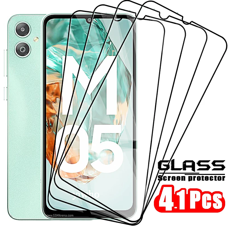 4-1 Uds vidrio templado para Samsung M05 M35 M55 M15 A55 A35 A25 A15 5G 4G Protector de pantalla película frontal protectora para Galaxy - imagen 2