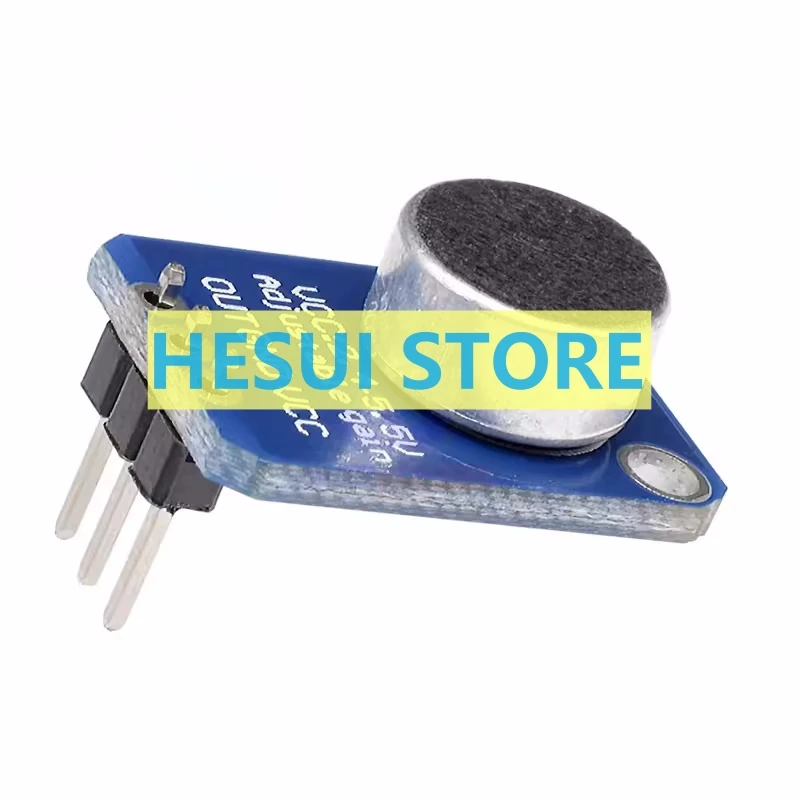 Módulo 4466 MAX4466 Placa de módulo de sensor de sonido Placa de módulo de preamplificador de micrófono Módulo de preamplificador de micrófono Azul - imagen 2