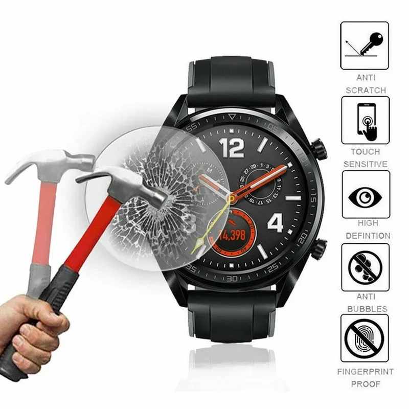 Películas para Huawei Watch GT 2 Pro, protectores de pantalla de vidrio templado, antiarañazos, a prueba de explosiones, 1-6 uds. - imagen 2