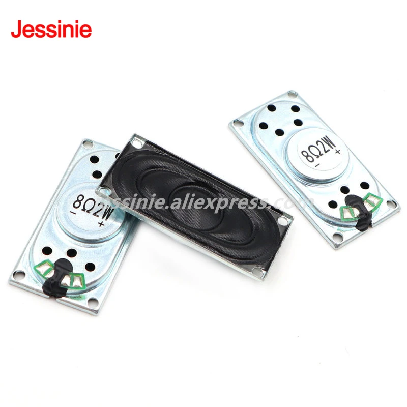 2 unids/lote 2040 8R 2W altavoz para portátil bocina de carcasa de hierro altavoz magnético interno 8 Ohm 2 vatios 20x40MM - imagen 4