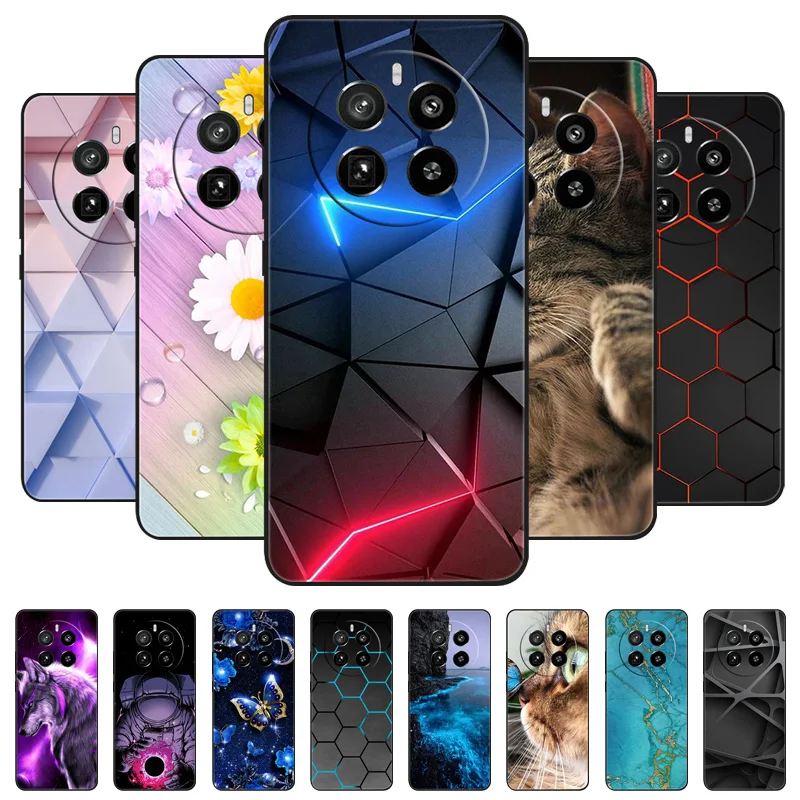 Funda trasera de silicona para Realme GT5 Pro 5G, carcasa protectora de lujo de 6,78 pulgadas para Realme GT5 Pro 5G