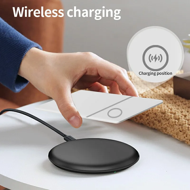 Rastreador de posición Global Bluetooth iCard de carga inalámbrica basado en Apple Find My Smart Card Locator Wallet Tag Finder Siri Voice - imagen 2