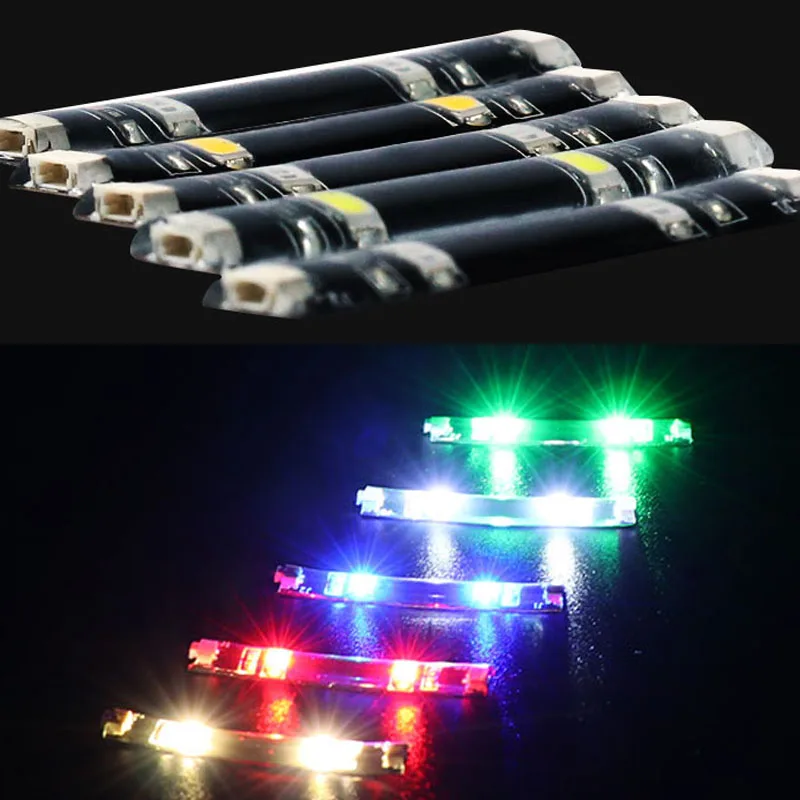 Bloques de construcción DIY, luz LED decorativa, barra de luz adhesiva, paisaje urbano, efecto de luz, piezas brillantes, bloques de construcción creativos - imagen 2